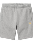 Carhartt Chase Sweat Short "Dark Grey Heather Gold"