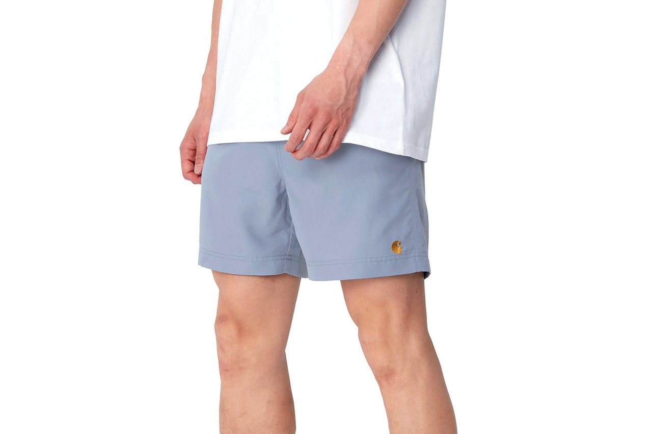 Carhartt Wip Chase Swim Shorts "Charm Blue/Gold"