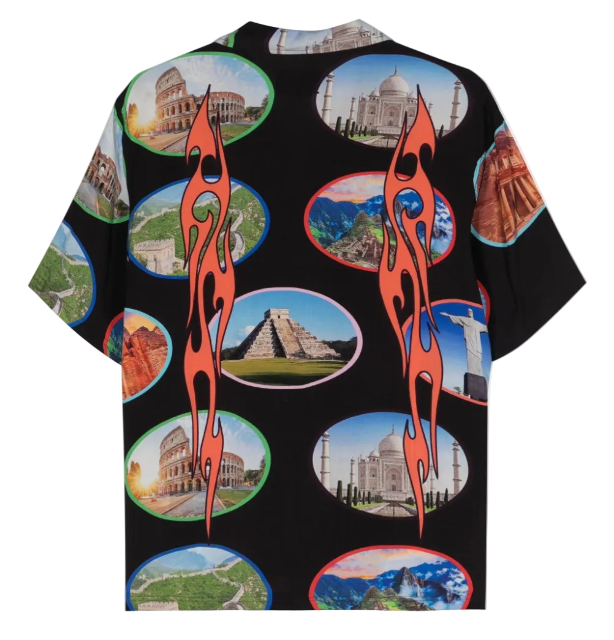Pleasures - Seven Wonder-print Bowling Shirt