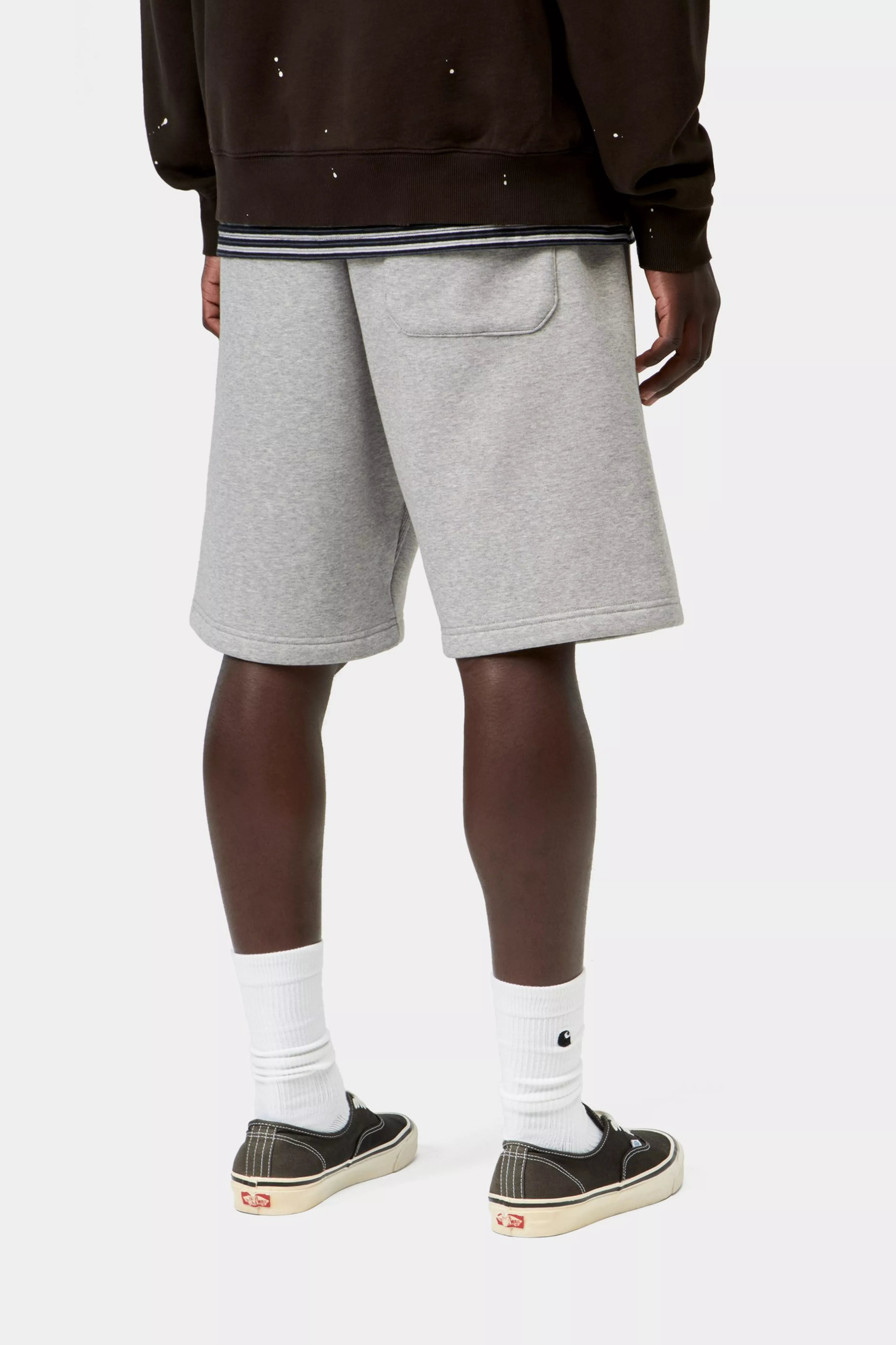 Carhartt Chase Sweat Short "Dark Grey Heather Gold"