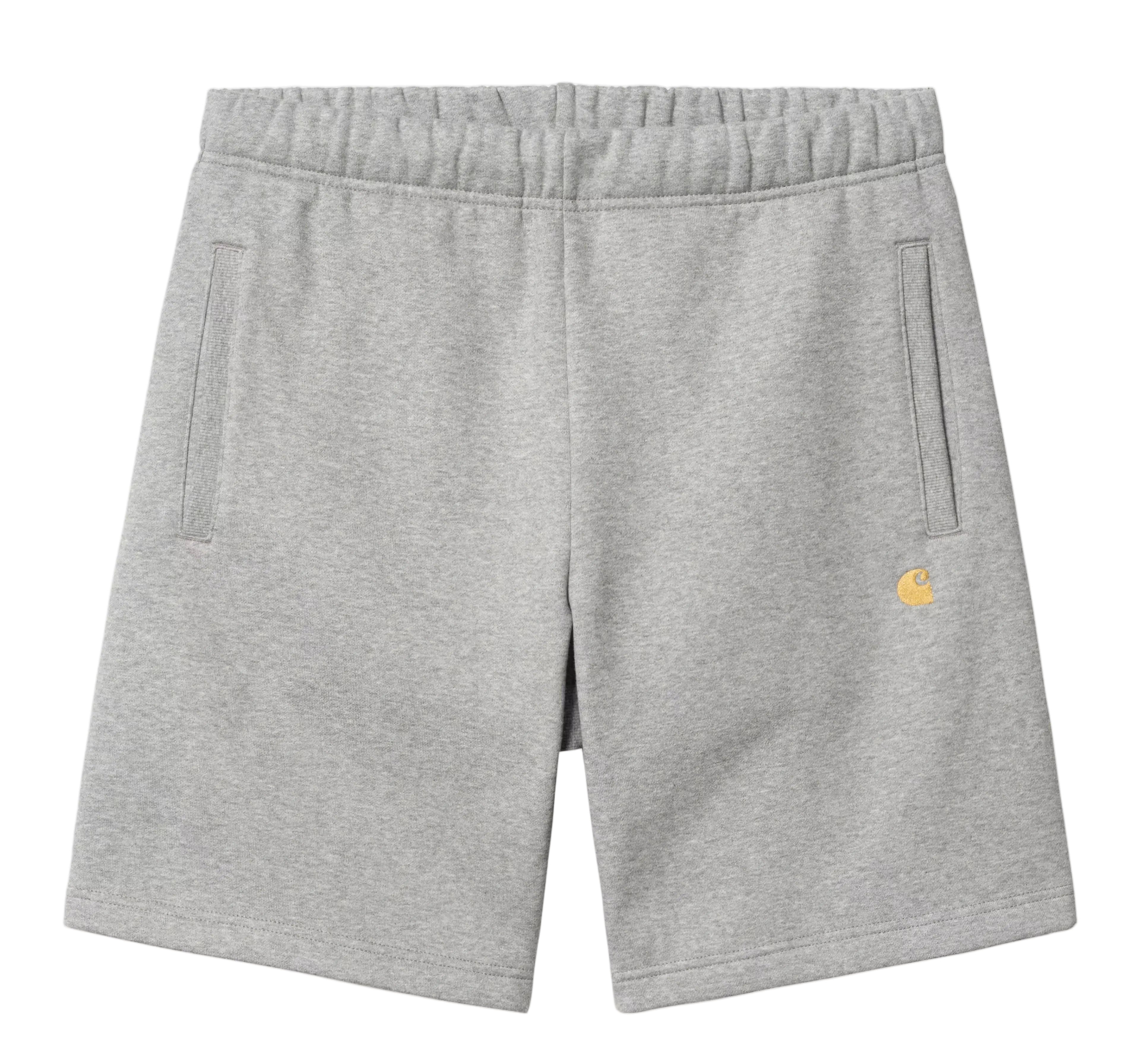 Carhartt Chase Sweat Short "Dark Grey Heather Gold"